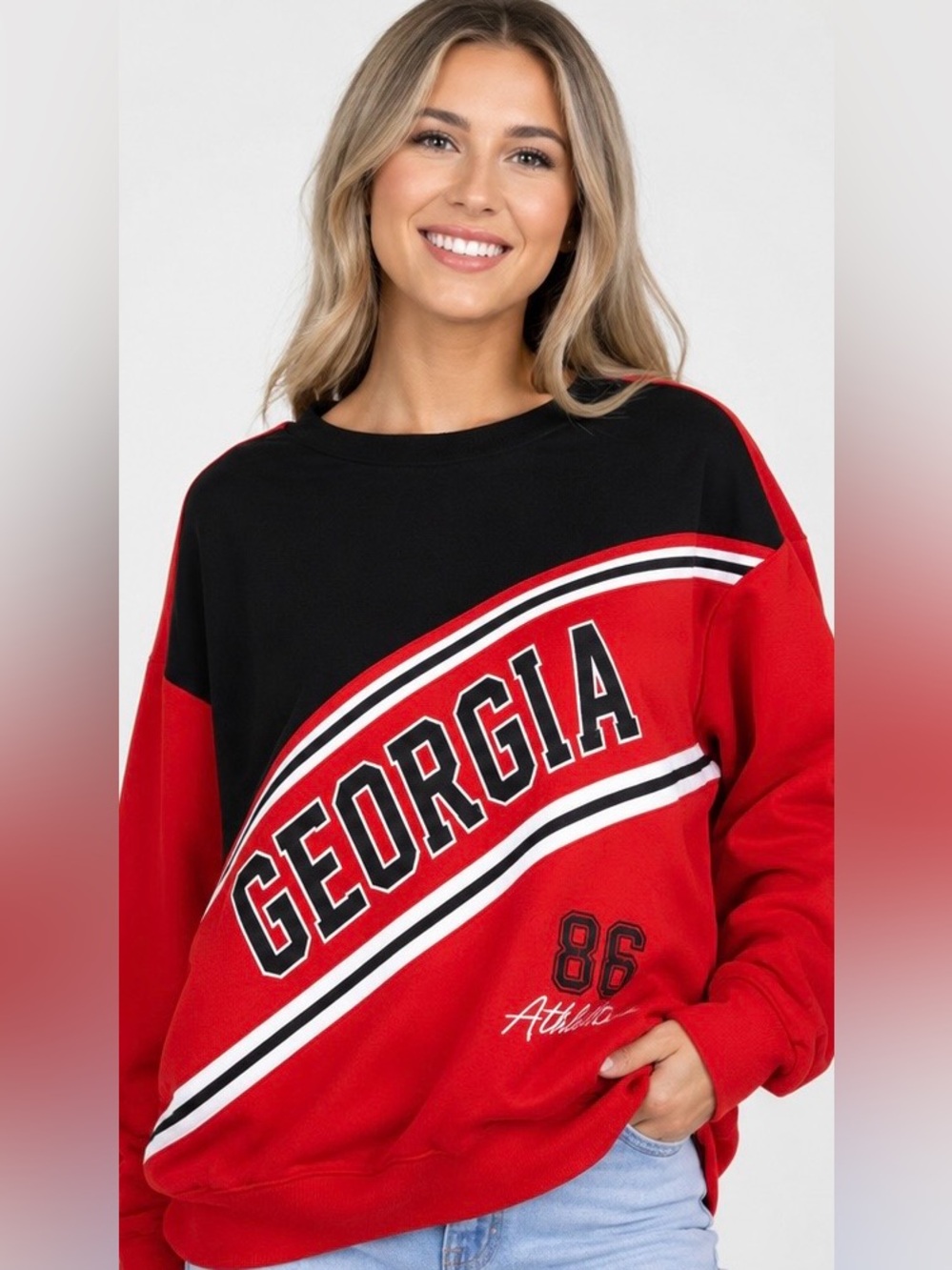 Ruby & Lace Georgia Bulldogs Sweatshirt | Size Medium